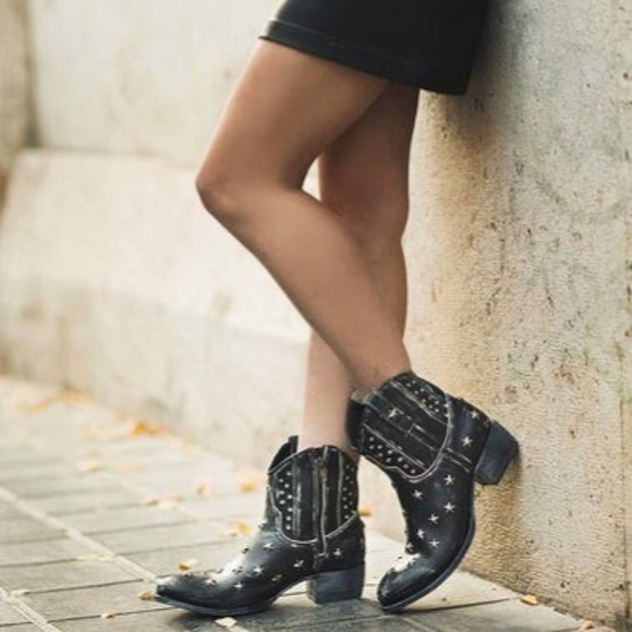 Sendra studded taupe leather low western boots, EU43/11 - Picture 16 of 16